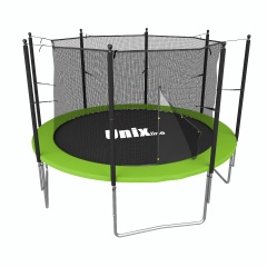 Unix Line Simple 8Ft / 244 см (Green) inside из каталога батутов с защитной сеткой в Екатеринбурге по цене 19890 ₽
