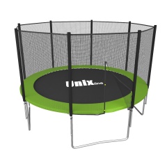 Unix Line Simple 8Ft  / 244 см (Green) outside из каталога батутов с защитной сеткой в Екатеринбурге по цене 16070 ₽