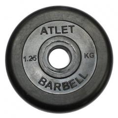 MB Barbell Atlet - 31 мм - 1.25 кг из каталога дисков для штанги с посадочным диаметром 30 мм.  в Екатеринбурге по цене 670 ₽