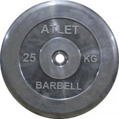 MB Barbell Atlet - 31 мм - 25 кг из каталога дисков для штанги с посадочным диаметром 30 мм.  в Екатеринбурге по цене 7325 ₽
