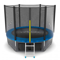Evo Jump External 8ft (Blue) + Lower net из каталога батутов с защитной сеткой в Екатеринбурге по цене 22190 ₽
