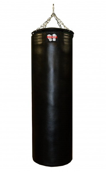 Рокки натуральная кожа 150х45 см черный из каталога товаров для бокса и единоборств в Екатеринбурге по цене 41120 ₽