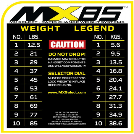 Рендер-6 для First Degree Fitness MX Select MX-85, вес 5.6-38.6 кг, 2 шт без стойки