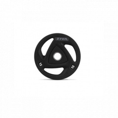 Ziva с уретановым покрытием, 25 кг ZVO-DCPU1617-GY из каталога дисков для штанги с посадочным диаметром 50 мм. в Екатеринбурге по цене 22557 ₽