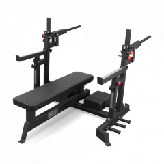 Bronze Gym AL-321 пауэрлифтерская с механизмом подъёма штанги из каталога скамей со стойкой в Екатеринбурге по цене 97990 ₽