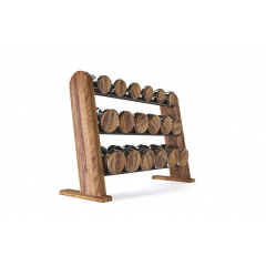 NOHrD DumbBells орех из каталога гантельных рядов в Екатеринбурге по цене 1379885 ₽