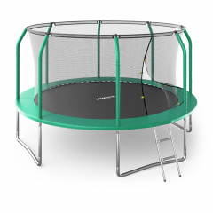 Unix Line Supreme Basic 12 ft (Green) из каталога батутов с защитной сеткой в Екатеринбурге по цене 28050 ₽