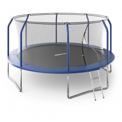 Unix Line Supreme Basic 14 ft (Blue) из каталога батутов с защитной сеткой в Екатеринбурге по цене 36470 ₽