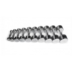 UltraGym хромированных ряд от 1 до 10 кг  UG1025 из каталога гантельных рядов в Екатеринбурге по цене 73530 ₽