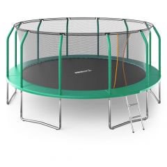 Unix Line Supreme Basic 16 ft (Green) из каталога батутов с защитной сеткой в Екатеринбурге по цене 42420 ₽