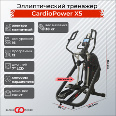 Эллиптический тренажер CardioPower X5 в Екатеринбурге по цене 159900 ₽