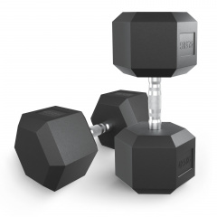 UnixFit гексагональная 42.5 кг из каталога обрезиненных гантелей в Екатеринбурге по цене 15890 ₽