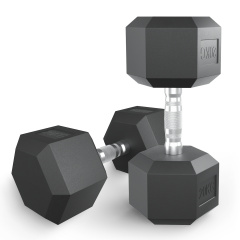 UnixFit гексагональная 20 кг из каталога обрезиненных гантелей в Екатеринбурге по цене 6720 ₽