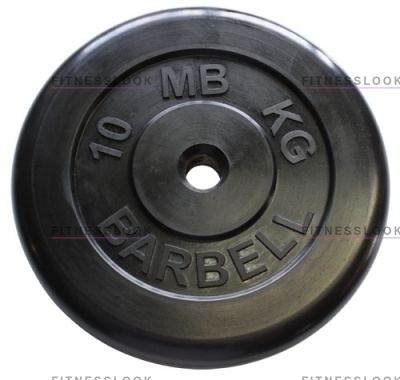 MB Barbell черный - 30 мм - 10 кг из каталога дисков, грифов, гантелей, штанг в Екатеринбурге по цене 4428 ₽