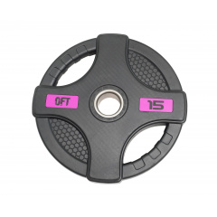 Original FitTools черный с двумя хватами 15 кг из каталога дисков для штанги с посадочным диаметром 50 мм. в Екатеринбурге по цене 6380 ₽