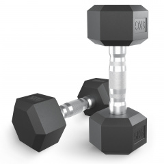 UnixFit гексагональная 5 кг из каталога обрезиненных гантелей в Екатеринбурге по цене 2550 ₽