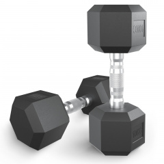 UnixFit гексагональная 10 кг из каталога обрезиненных гантелей в Екатеринбурге по цене 3740 ₽