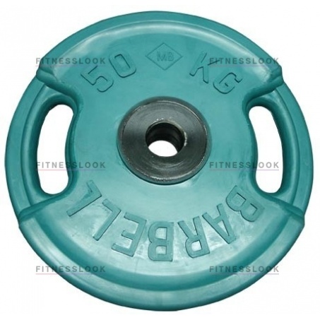 Рендер-0 для MB Barbell евро-классик с ручками зеленый - 50 мм - 50 кг
