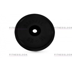 MB Barbell евро-классик черный - 50 мм - 15 кг из каталога дисков для штанги с посадочным диаметром 50 мм. в Екатеринбурге по цене 8874 ₽