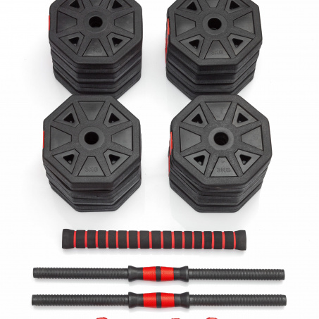 Рендер-2 для VictoryFit гексагональная с грифом, 50 кг. (2 шт. х 25 кг.) VF-DH500