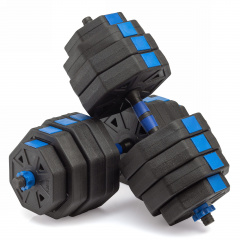 VictoryFit гексагональная с грифом, 40 кг. (2 шт. х 20 кг.) VF-DH400 из каталога разборных (наборных) гантелей в Екатеринбурге по цене 4590 ₽