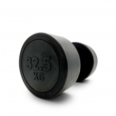 UnixFit PRO круглая 32,5 кг DBRND32_5PBK из каталога обрезиненных гантелей в Екатеринбурге по цене 12490 ₽