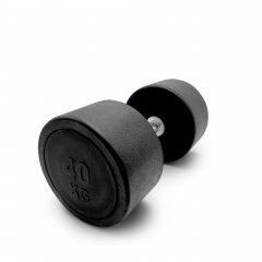 UnixFit PRO круглая 40 кг DBRND40PBK из каталога обрезиненных гантелей в Екатеринбурге по цене 14990 ₽