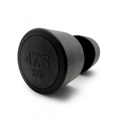 UnixFit PRO круглая 47,5 кг DBRND47_5PBK из каталога обрезиненных гантелей в Екатеринбурге по цене 17890 ₽