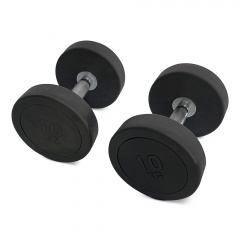 UnixFit PRO круглая 10 кг DBRND10PBK из каталога обрезиненных гантелей в Екатеринбурге по цене 3890 ₽