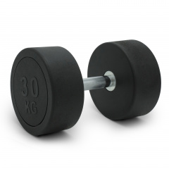 UnixFit PRO круглая 30 DBRND30PBK из каталога обрезиненных гантелей в Екатеринбурге по цене 11490 ₽