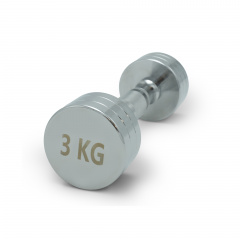 UnixFit PRO круглая 3 кг DBRND3PCE из каталога хромированных гантелей в Екатеринбурге по цене 1690 ₽