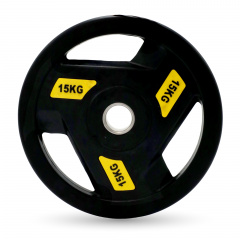 UnixFit PRO 15 кг, 51 мм DG15RUBPYL из каталога дисков для штанги с посадочным диаметром 50 мм. в Екатеринбурге по цене 5870 ₽