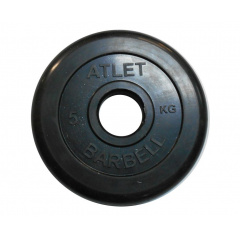 MB Barbell ATLET 5 кг / диаметр 51 мм из каталога дисков для штанги с посадочным диаметром 50 мм. в Екатеринбурге по цене 2350 ₽