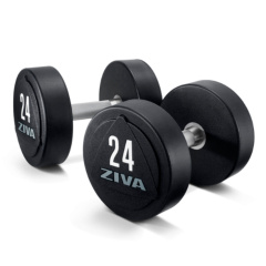 ZVO-DBPU-1643-GY 14 кг (пара) в Екатеринбурге по цене 34890 ₽ в категории обрезиненные гантели Ziva