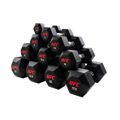 UFC Octagon Dumbbell 10 пар от 2,5 до 25кг из каталога гантельных рядов в Екатеринбурге по цене 207240 ₽