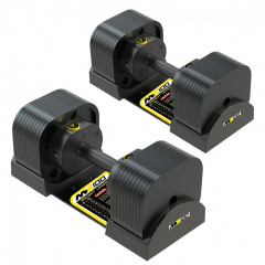 MX100 EVO, эргономичная прорезиненная рукоять, вес 5.9-45.4 кг, 2 шт ID185 в Екатеринбурге по цене 89500 ₽ в категории разборные (наборные) гантели MX Select