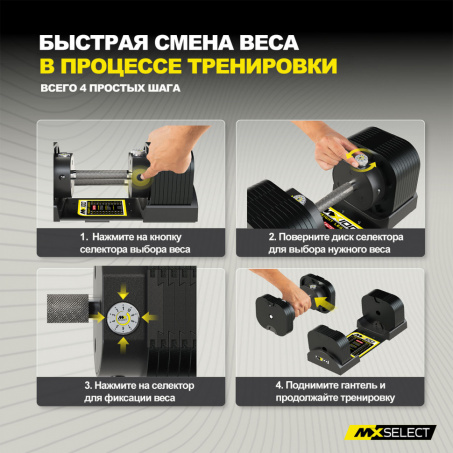 Рендер-17 для MX Select MX100 EVO, эргономичная прорезиненная рукоять, вес 5.9-45.4 кг, 2 шт ID185