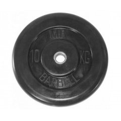 MB Barbell 10 кг металлическая втулка из каталога дисков для штанги с посадочным диаметром 30 мм.  в Екатеринбурге по цене 4450 ₽
