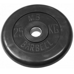 MB Barbell 25 кг металлическая втулка из каталога дисков для штанги с посадочным диаметром 30 мм.  в Екатеринбурге по цене 10390 ₽