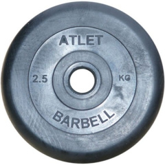 MB Barbell ATLET 2.5 кг из каталога дисков для штанги с посадочным диаметром 26 мм.  в Екатеринбурге по цене 1280 ₽