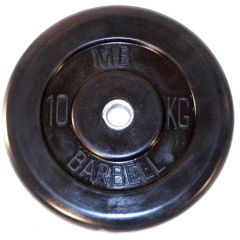 MB Barbell 10 кг металлическая втулка из каталога дисков для штанги с посадочным диаметром 26 мм.  в Екатеринбурге по цене 4450 ₽