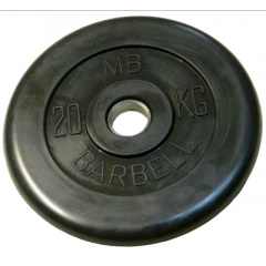 MB Barbell 20 кг металлическая втулка из каталога дисков для штанги с посадочным диаметром 26 мм.  в Екатеринбурге по цене 8290 ₽