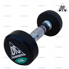 DFC PowerGym пара - 2 кг из каталога обрезиненных гантелей в Екатеринбурге по цене 2300 ₽