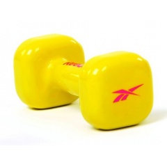 виниловая 3 кг.  Dumbbell Yellow RAWT-11053YL в Екатеринбурге по цене 1703 ₽ в категории гантели для фитнеса Reebok