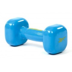 виниловая 4 кг. Dumbbell  Cyan RAWT-11054CY в Екатеринбурге по цене 2233 ₽ в категории гантели для фитнеса Reebok